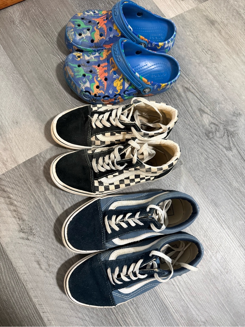 Vans, crocs boys shoe bundle
